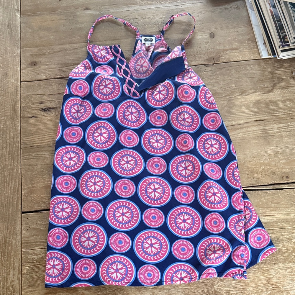 Mud Pie Pink and Blue Floral Dress